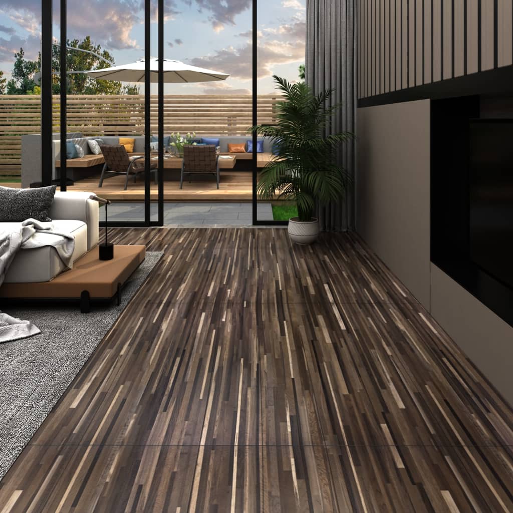 PVC-Fliesen Selbstklebend 5,21 m² 2 mm Braun Gestreift - Premium Fußböden & Teppichböden - Just €92.74! Shop now at homesales4u