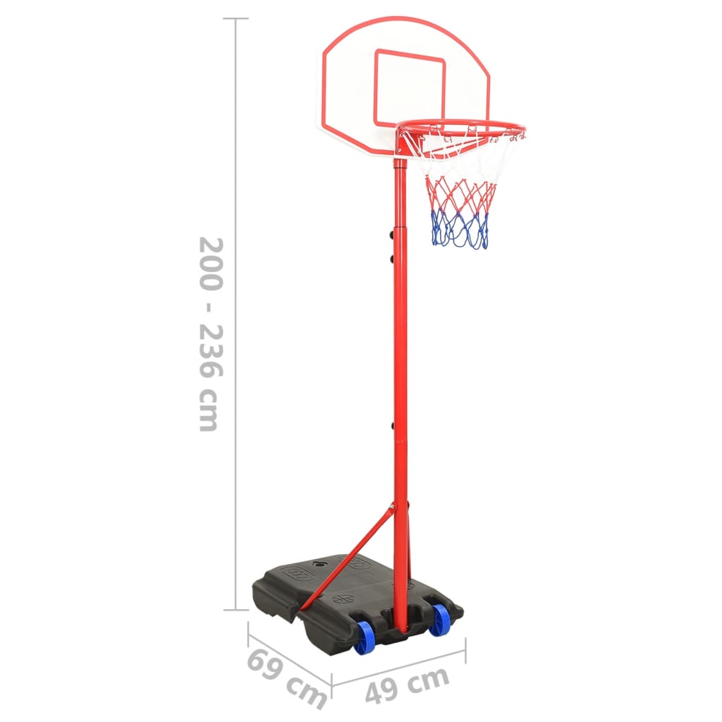 Tragbares Basketball-Set Verstellbar 200-236 cm - Premium Kinder-Basketball-Sets - Just €106.25! Shop now at homesales4u