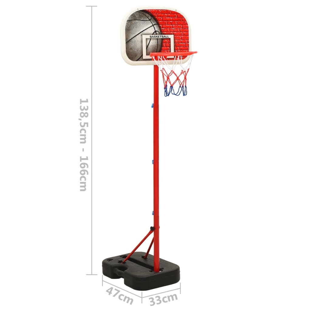 Tragbares Basketball-Spielset Verstellbar 138,5-166 cm - Premium Kinder-Basketball-Sets - Just €50.36! Shop now at homesales4u