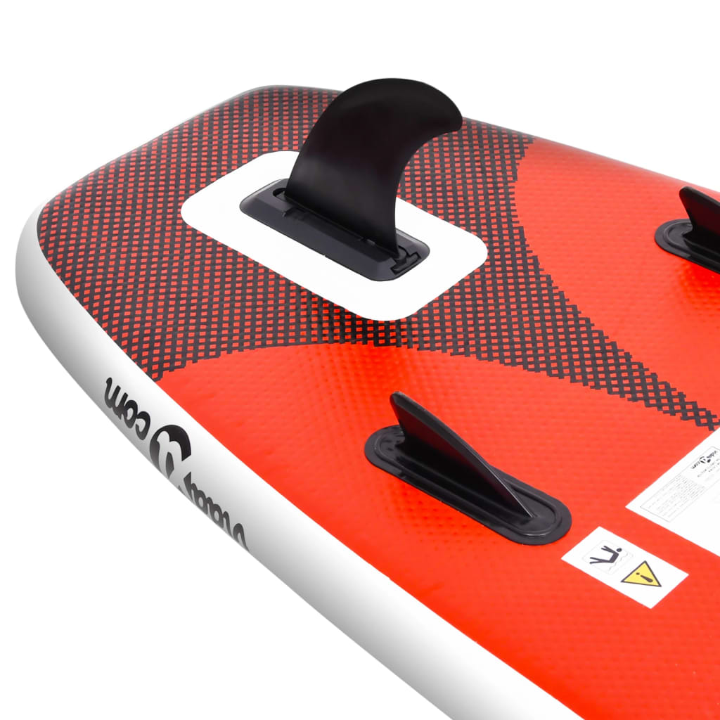 SUP-Board-Set Aufblasbar Rot 300x76x10 cm - Premium Paddelboards - Just €318.72! Shop now at homesales4u