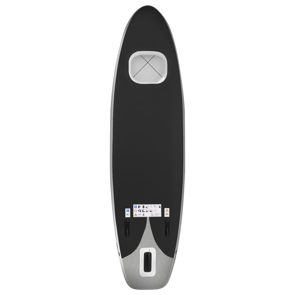 SUP-Board-Set Aufblasbar Schwarz 300x76x10 cm - Premium Paddelboards - Just €318.84! Shop now at homesales4u