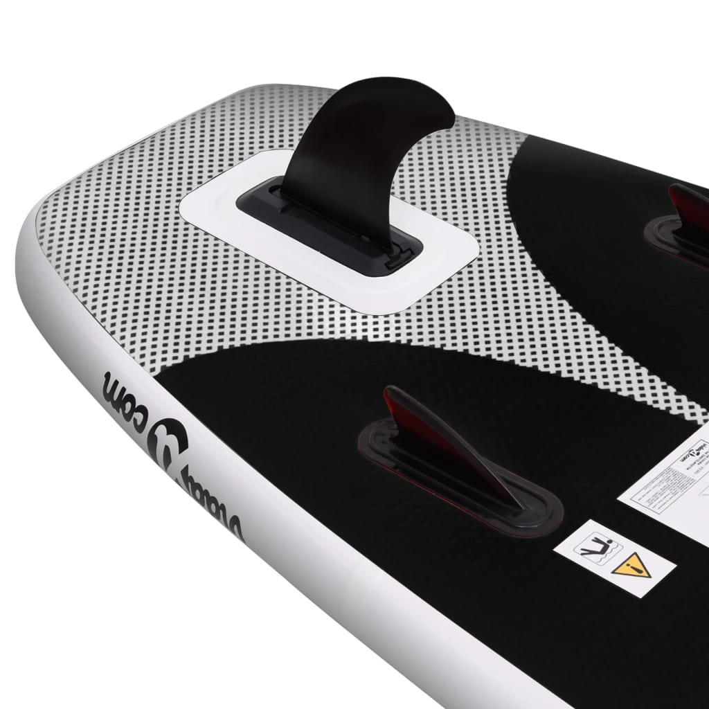 SUP-Board-Set Aufblasbar Schwarz 330x76x10 cm - Premium Paddelboards - Just €270.22! Shop now at homesales4u