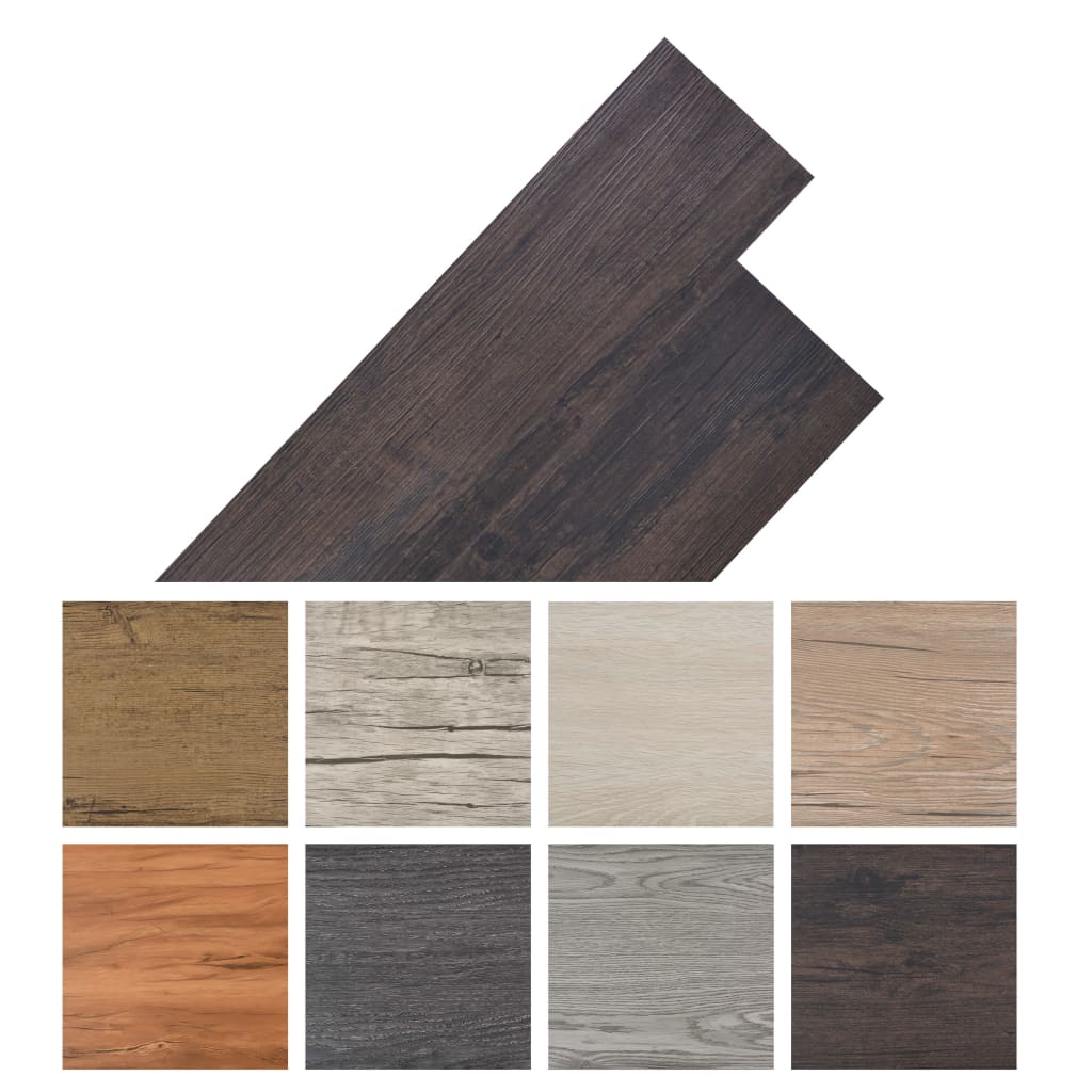 PVC-Fliesen Selbstklebend 2,51 m² 2 mm Dunkelbraun - Premium Fußböden & Teppichböden - Just €58.16! Shop now at homesales4u