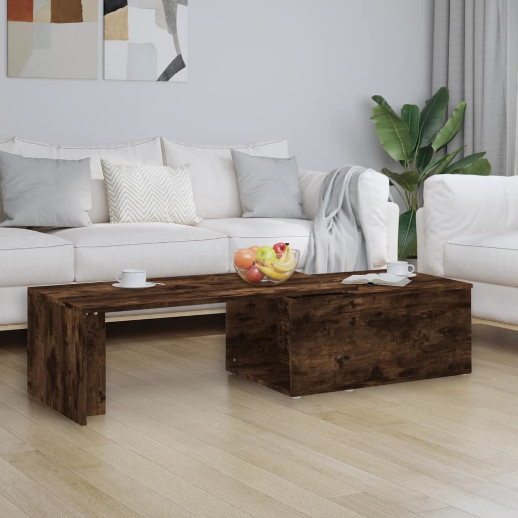 Couchtisch Räuchereiche 150x50x35 cm Holzwerkstoff - Premium Couchtische - Just €77.12! Shop now at homesales4u