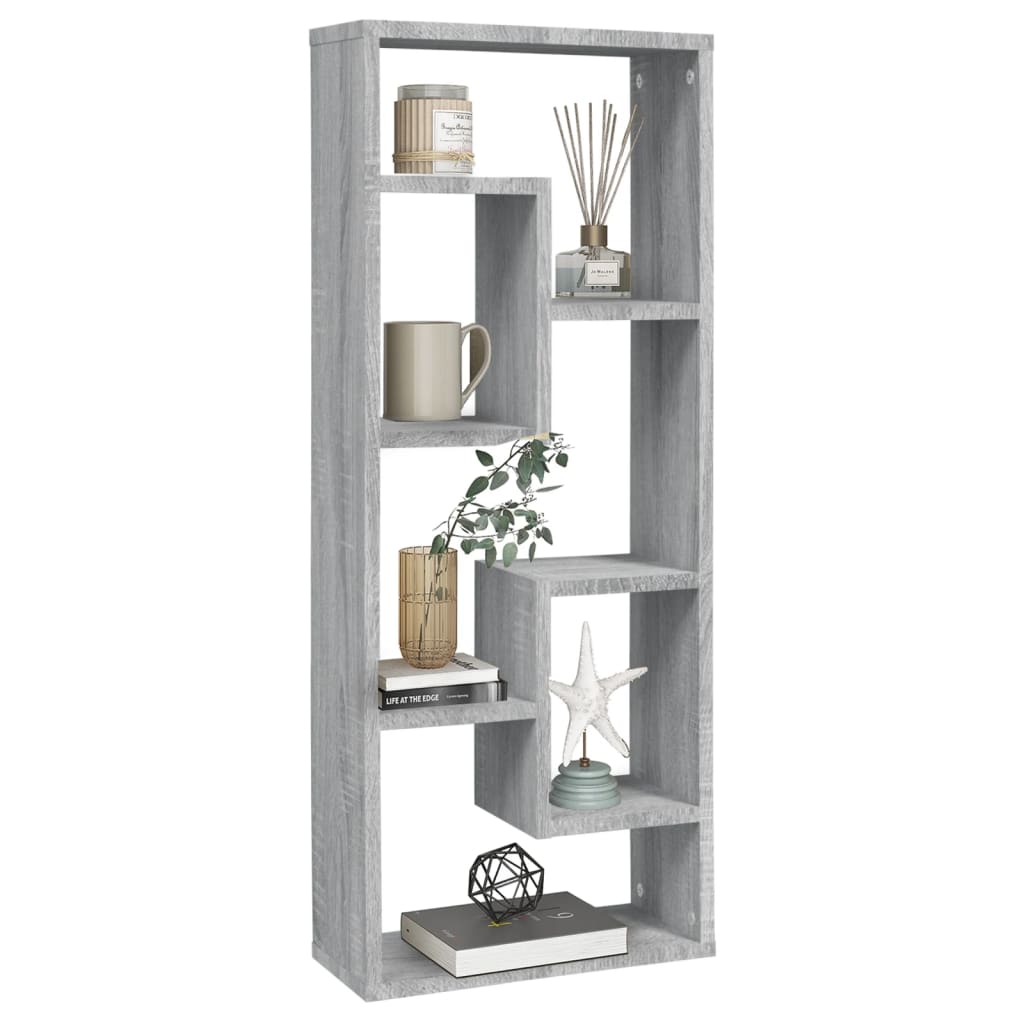 Wandregal Grau Sonoma 36x16x90 cm Holzwerkstoff - Premium Wandregale - Just €40.95! Shop now at homesales4u
