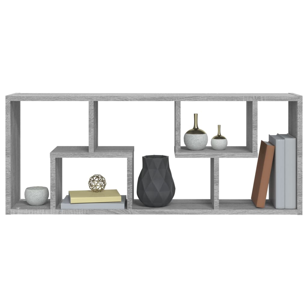 Wandregal Grau Sonoma 36x16x90 cm Holzwerkstoff - Premium Wandregale - Just €40.95! Shop now at homesales4u
