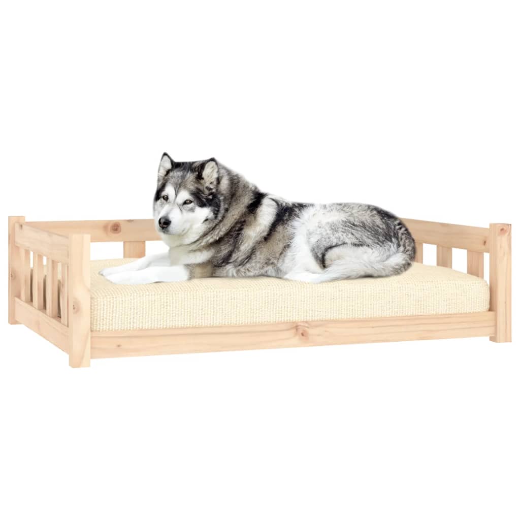 Hundebett 105,5x75,5x28 cm Massivholz Kiefer - Premium Hundebetten - Just €112.25! Shop now at homesales4u