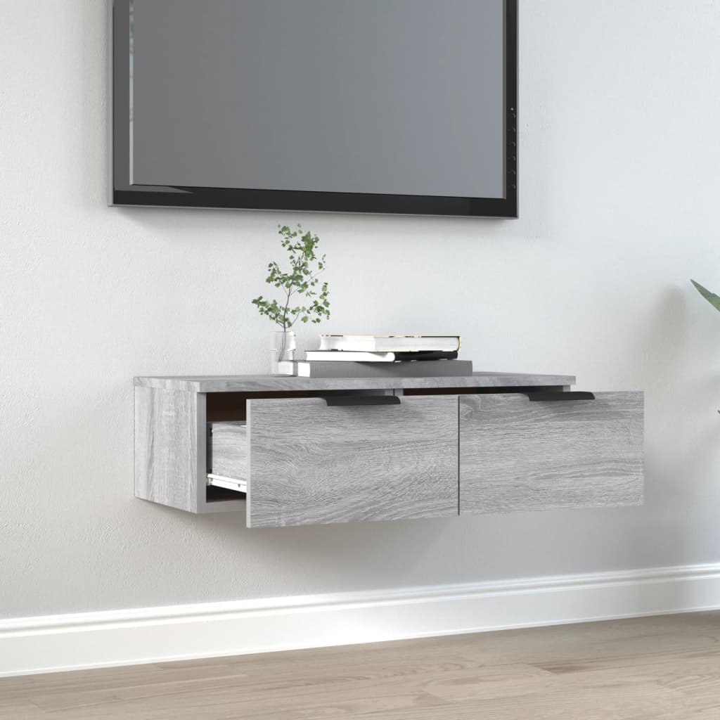 Wandschrank Grau Sonoma 68x30x20 cm Holzwerkstoff - Premium Schränke - Just €54.46! Shop now at homesales4u