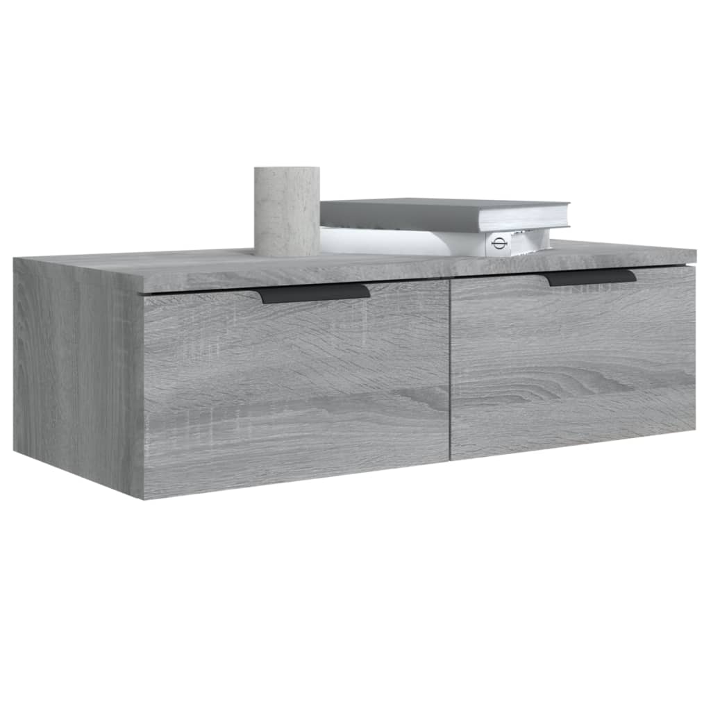Wandschrank Grau Sonoma 68x30x20 cm Holzwerkstoff - Premium Schränke - Just €54.46! Shop now at homesales4u
