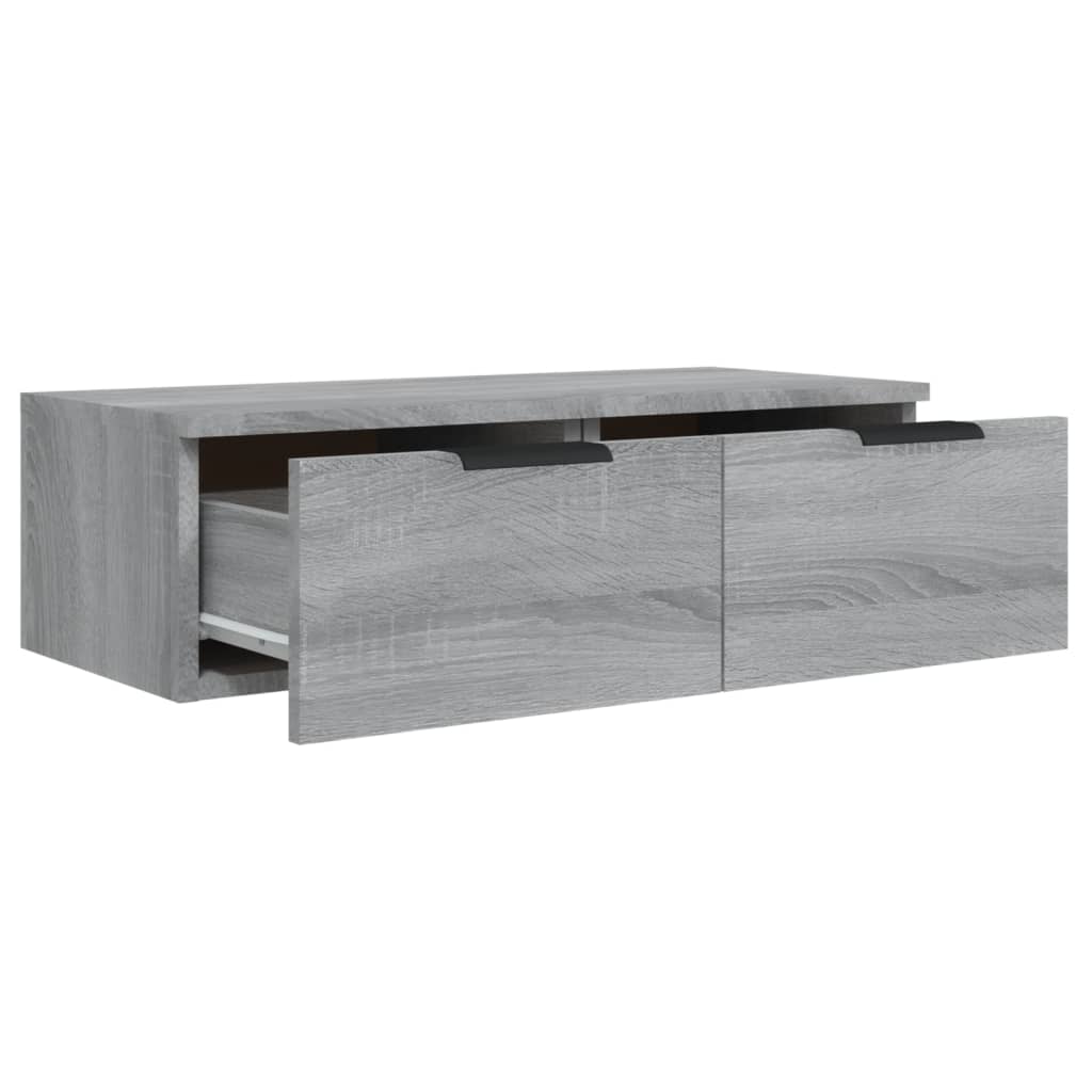 Wandschrank Grau Sonoma 68x30x20 cm Holzwerkstoff - Premium Schränke - Just €54.46! Shop now at homesales4u