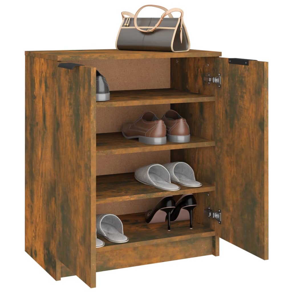 Schuhschrank Räuchereiche 59x35x70 cm Holzwerkstoff - Premium Schränke - Just €68.88! Shop now at homesales4u