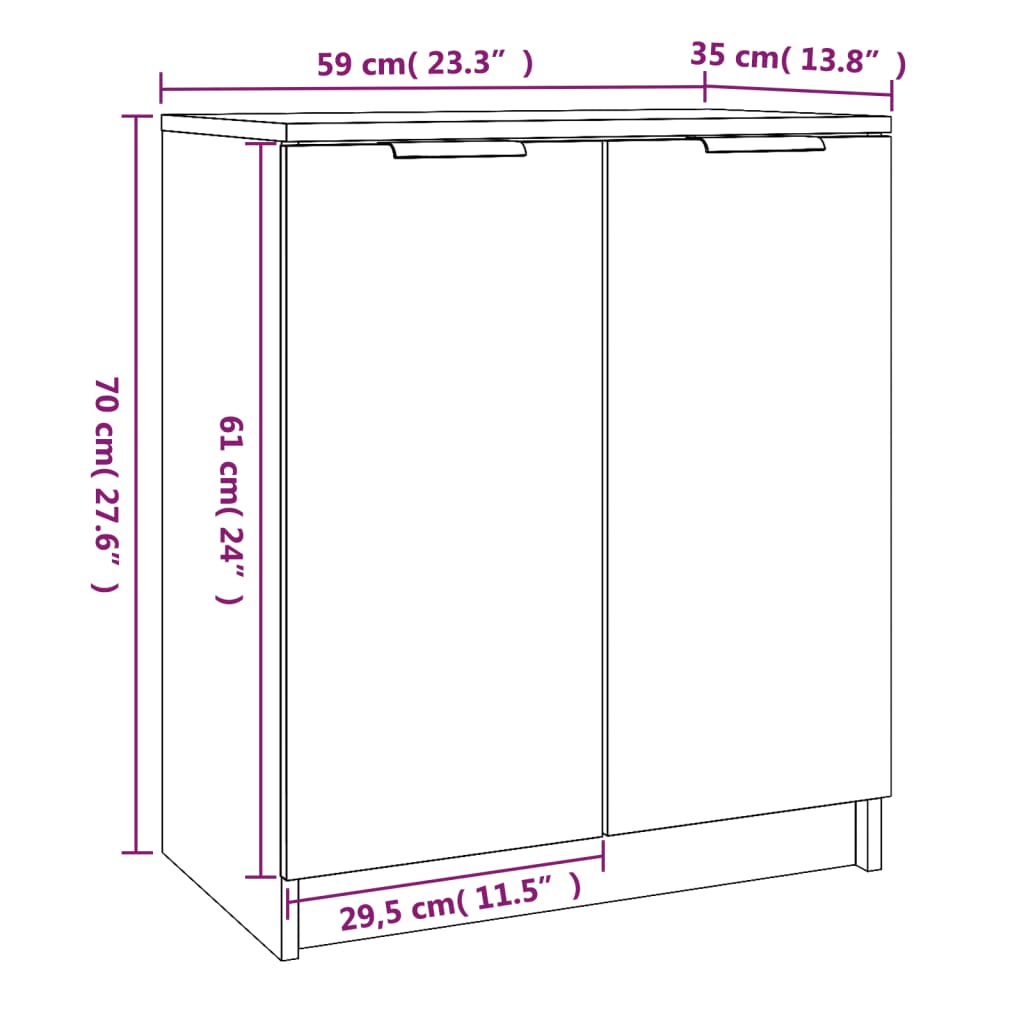 Schuhschrank Räuchereiche 59x35x70 cm Holzwerkstoff - Premium Schränke - Just €68.88! Shop now at homesales4u