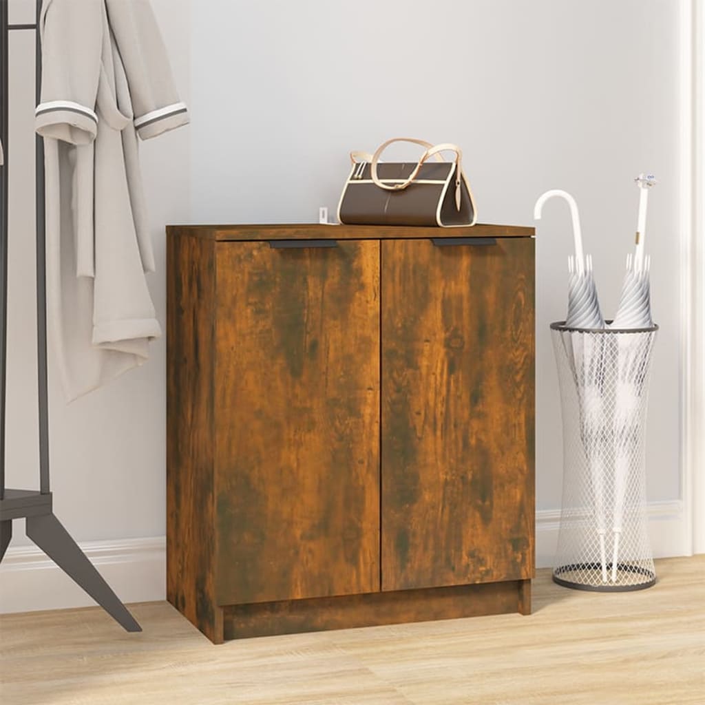 Schuhschrank Räuchereiche 59x35x70 cm Holzwerkstoff - Premium Schränke - Just €68.88! Shop now at homesales4u