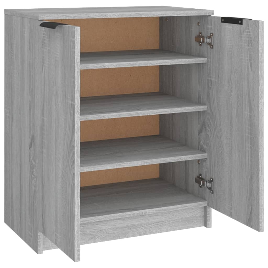 Schuhschrank Grau Sonoma 59x35x70 cm Holzwerkstoff - Premium Schränke - Just €93.40! Shop now at homesales4u
