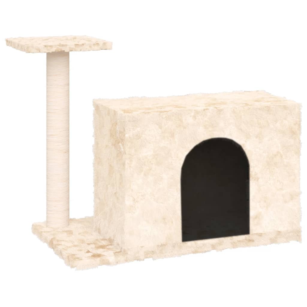 Kratzbaum mit Sisal-Kratzsäule Creme 51 cm - Premium Kratzbäume - Just €38.56! Shop now at homesales4u