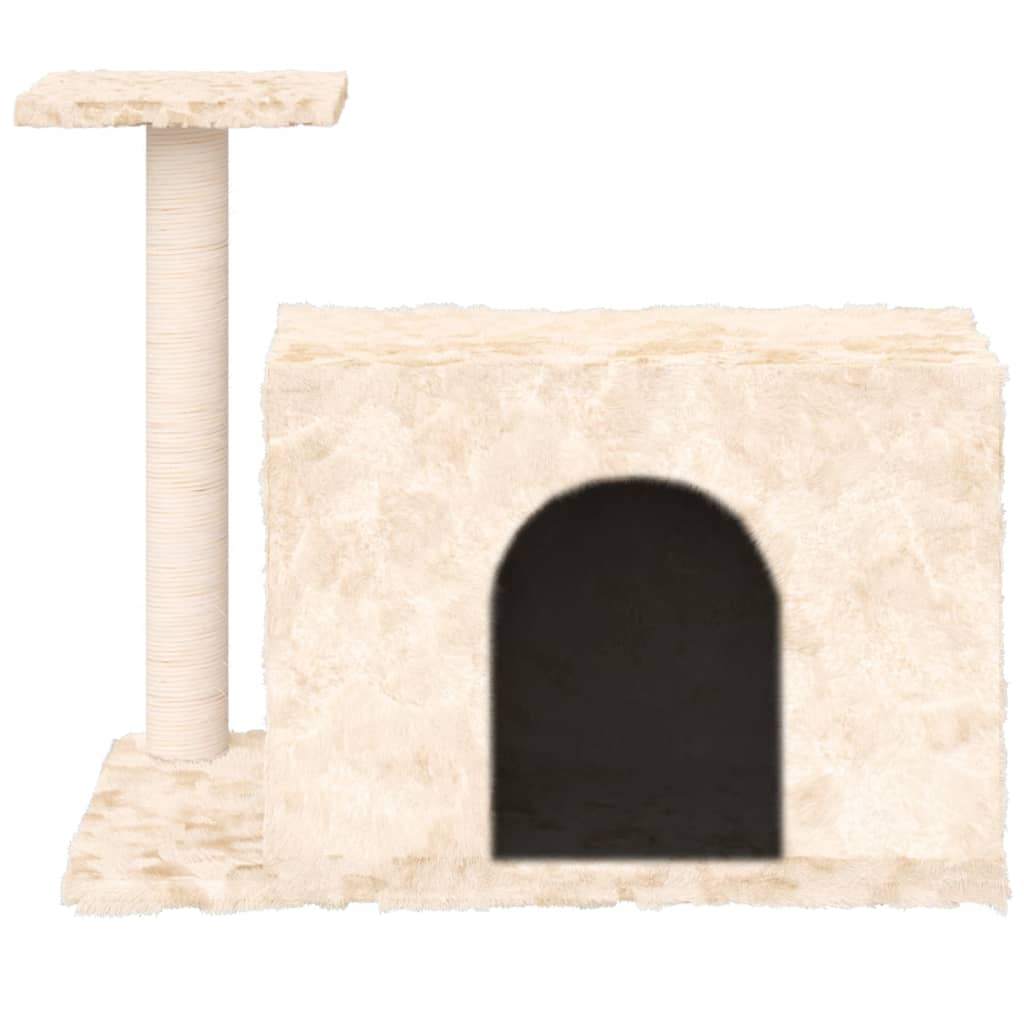 Kratzbaum mit Sisal-Kratzsäule Creme 51 cm - Premium Kratzbäume - Just €38.56! Shop now at homesales4u