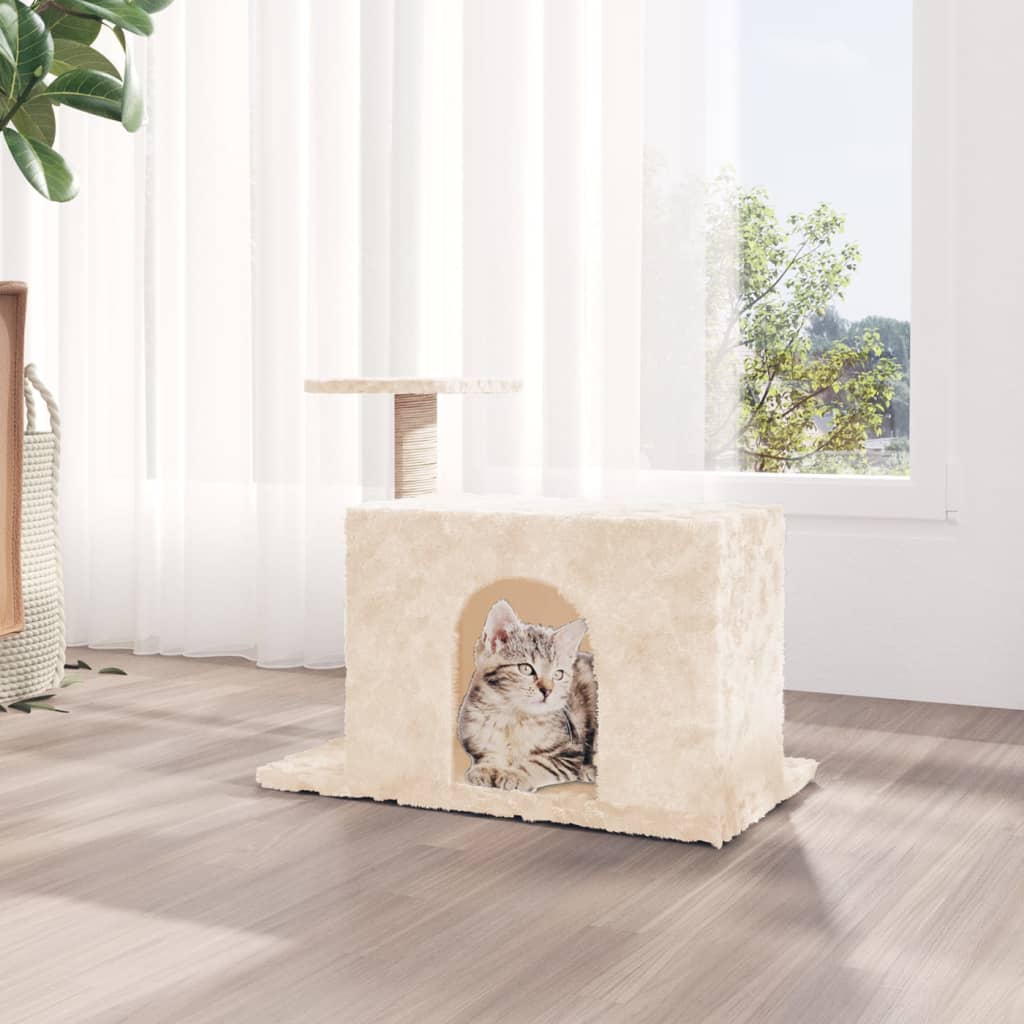 Kratzbaum mit Sisal-Kratzsäule Creme 51 cm - Premium Kratzbäume - Just €38.56! Shop now at homesales4u