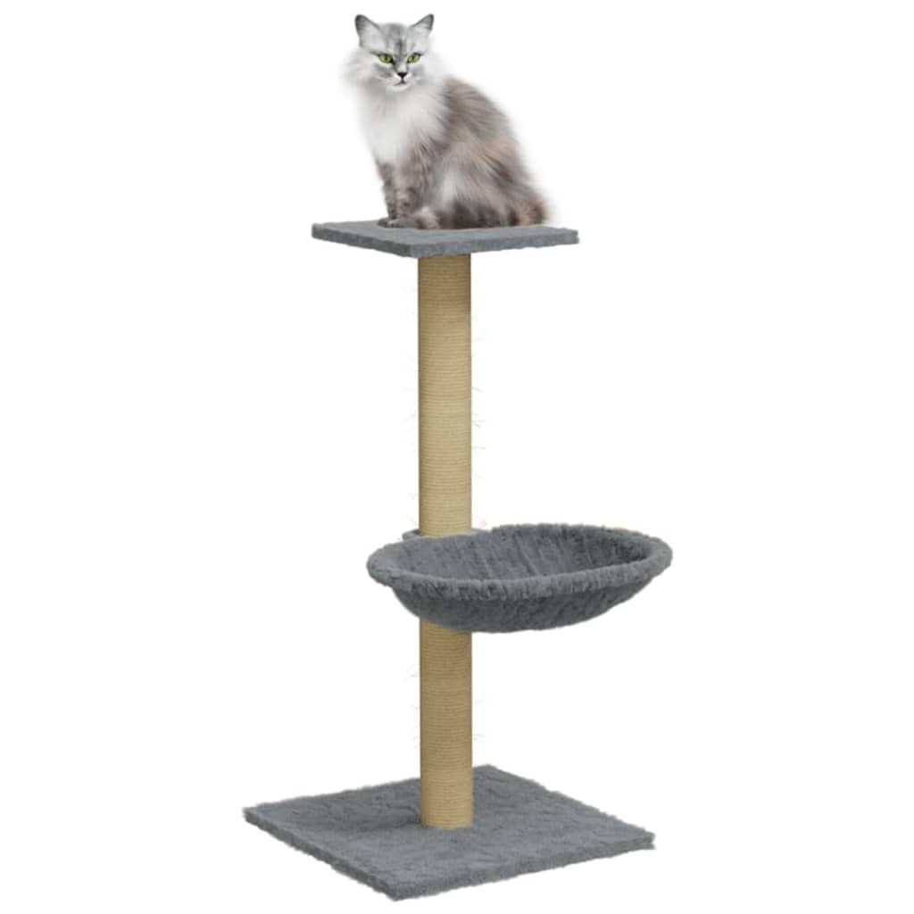 Kratzbaum mit Sisal-Kratzsäule Hellgrau 74 cm - Premium Kratzbäume - Just €36.18! Shop now at homesales4u