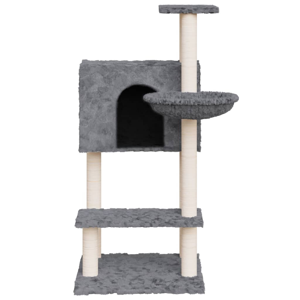 Kratzbaum mit Sisal-Kratzsäulen Dunkelgrau 108,5 cm - Premium Kratzbäume - Just €59.63! Shop now at homesales4u
