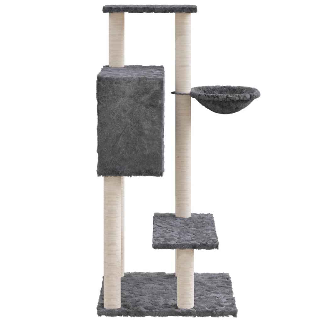 Kratzbaum mit Sisal-Kratzsäulen Dunkelgrau 108,5 cm - Premium Kratzbäume - Just €59.63! Shop now at homesales4u