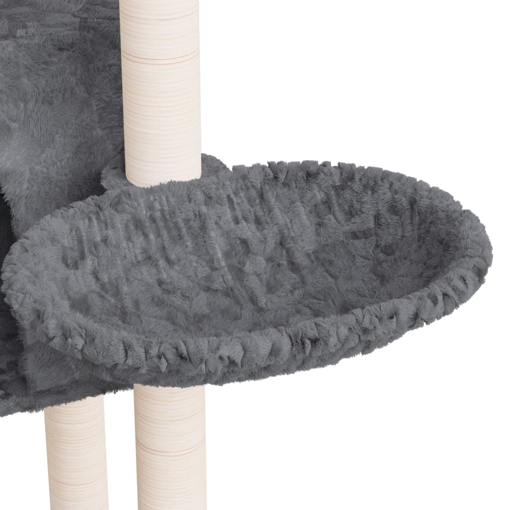 Kratzbaum mit Sisal-Kratzsäulen Dunkelgrau 108,5 cm - Premium Kratzbäume - Just €59.63! Shop now at homesales4u