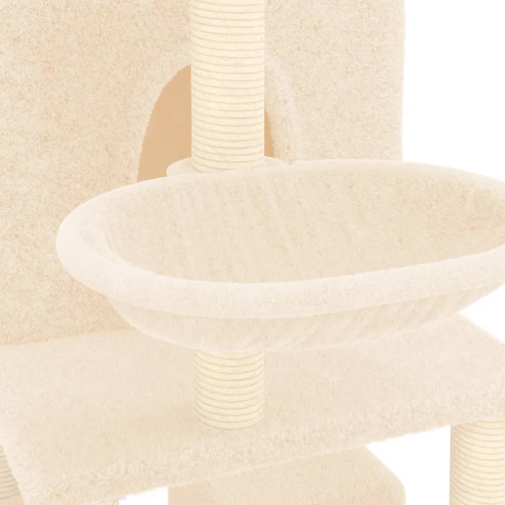 Kratzbaum mit Sisal-Kratzsäulen Creme 180 cm - Premium Kratzbäume - Just €122.35! Shop now at homesales4u