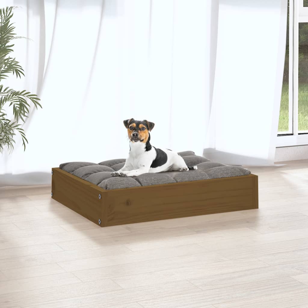 Hundebett Honigbraun 51,5x44x9 cm Massivholz Kiefer - Premium Hundebetten - Just €26.24! Shop now at homesales4u