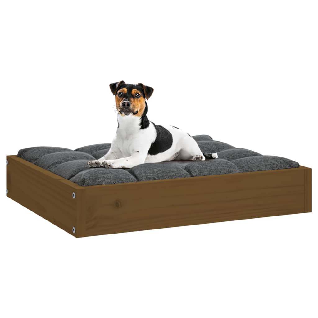 Hundebett Honigbraun 51,5x44x9 cm Massivholz Kiefer - Premium Hundebetten - Just €26.24! Shop now at homesales4u