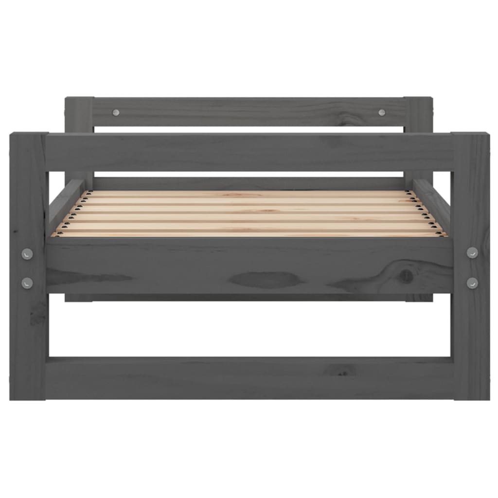 Hundebett Grau 65,5x50,5x28 cm Massivholz Kiefer - Premium Hundebetten - Just €53.95! Shop now at homesales4u