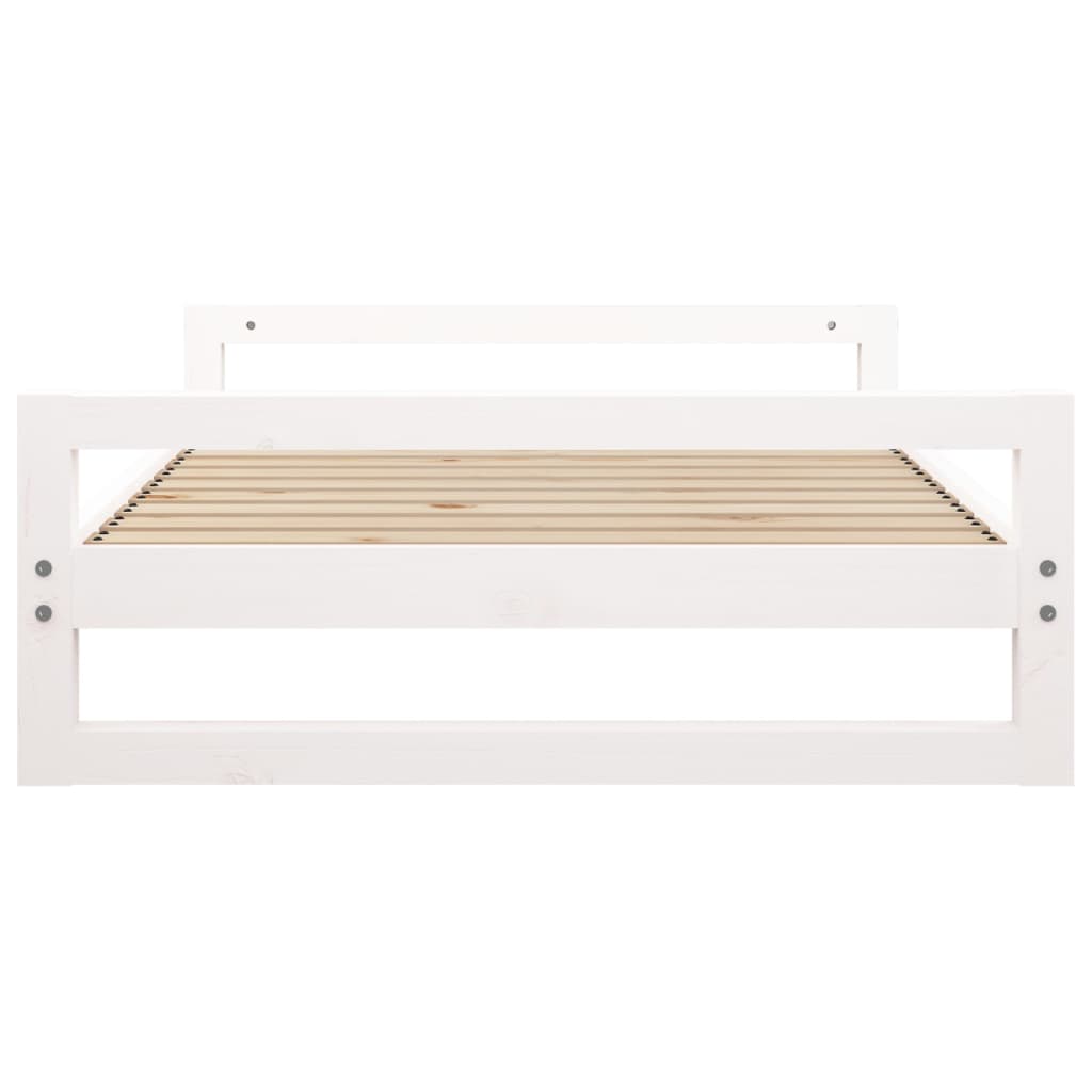 Hundebett Weiß 105,5x75,5x28 cm Massivholz Kiefer - Premium Hundebetten - Just €106.17! Shop now at homesales4u