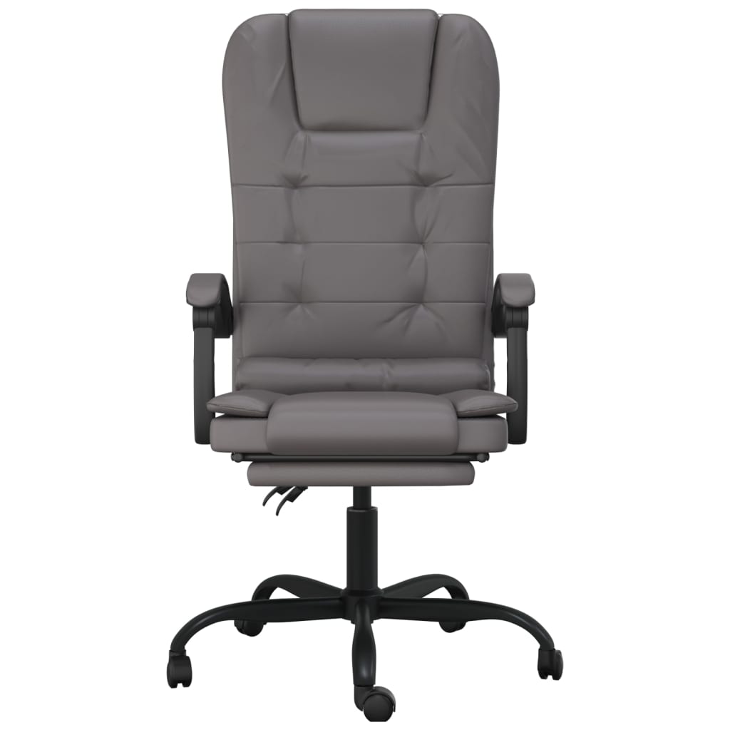 Bürostuhl mit Massagefunktion Grau Kunstleder - Premium Bürostühle - Just €138.01! Shop now at homesales4u
