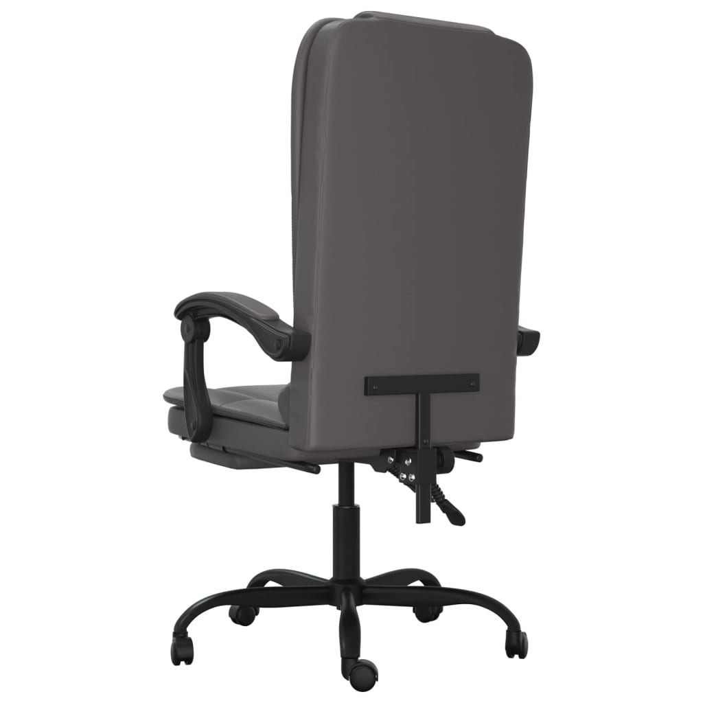 Bürostuhl mit Massagefunktion Grau Kunstleder - Premium Bürostühle - Just €138.01! Shop now at homesales4u
