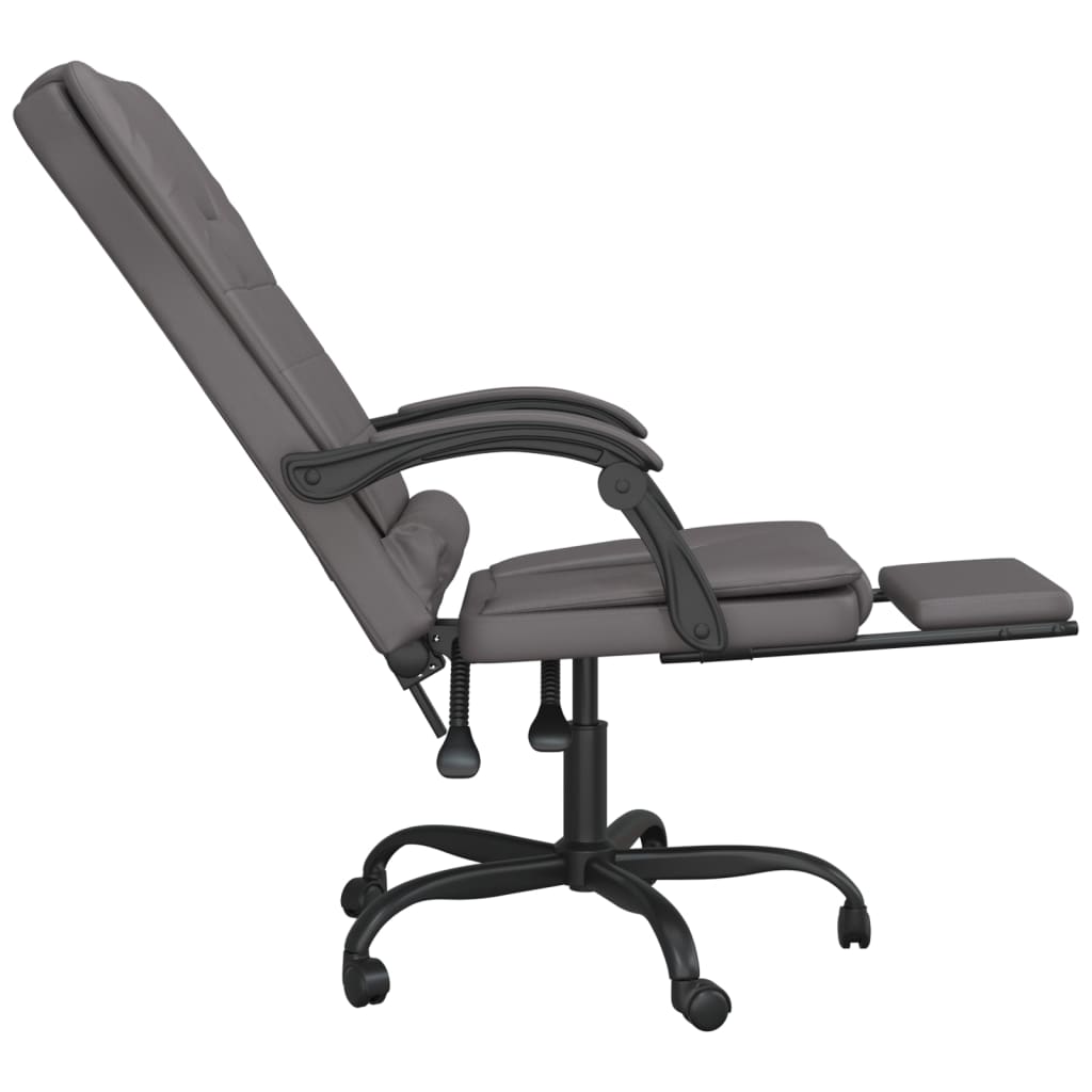 Bürostuhl mit Massagefunktion Grau Kunstleder - Premium Bürostühle - Just €138.01! Shop now at homesales4u