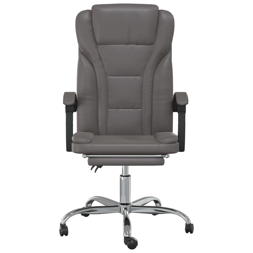 Bürostuhl mit Liegefunktion Grau Kunstleder - Premium Bürostühle - Just €141.93! Shop now at homesales4u
