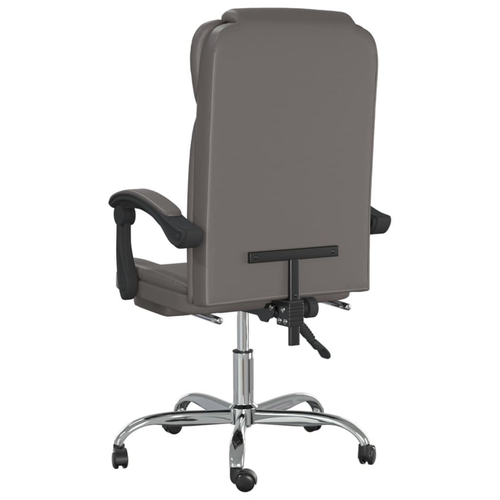 Bürostuhl mit Liegefunktion Grau Kunstleder - Premium Bürostühle - Just €141.93! Shop now at homesales4u