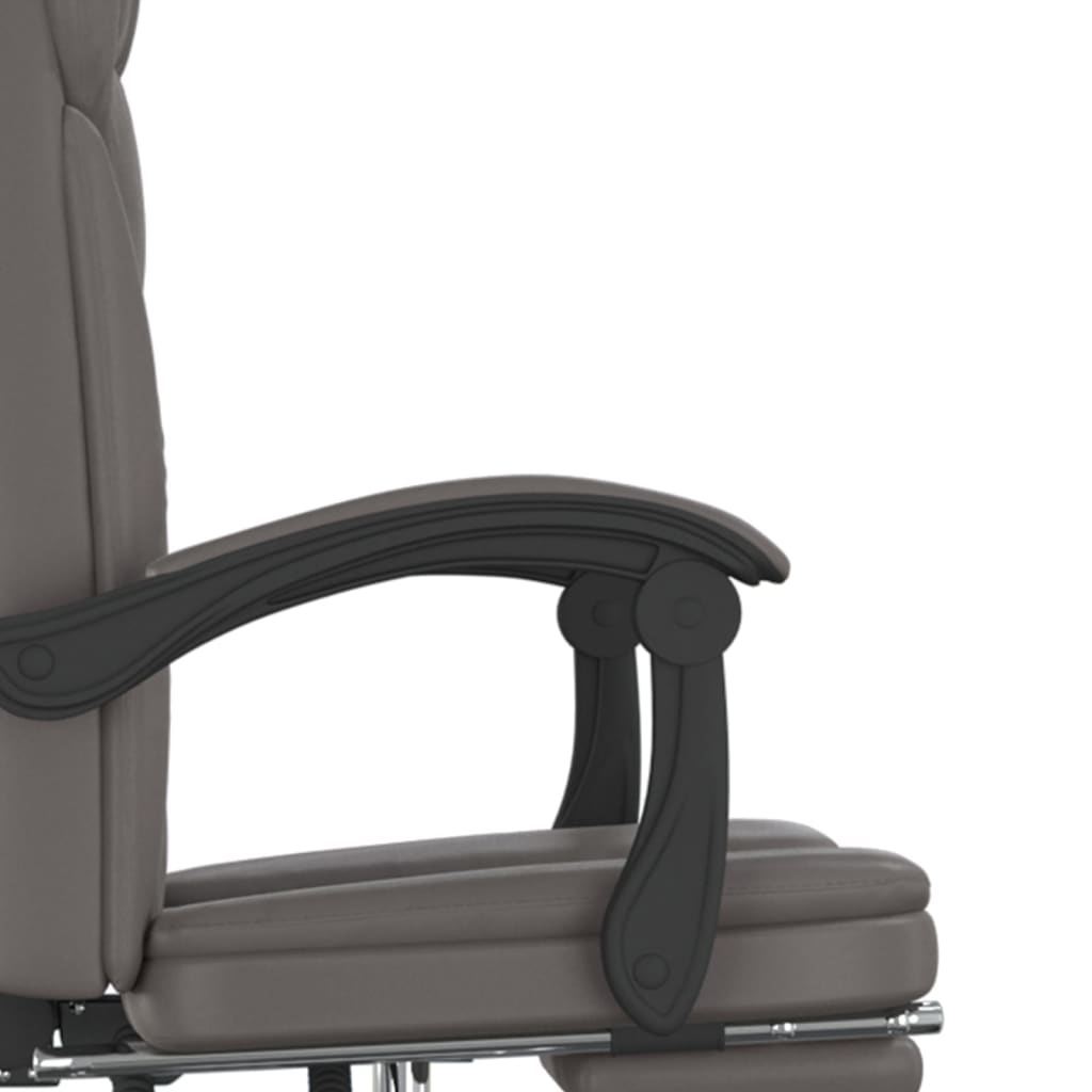 Bürostuhl mit Liegefunktion Grau Kunstleder - Premium Bürostühle - Just €141.93! Shop now at homesales4u