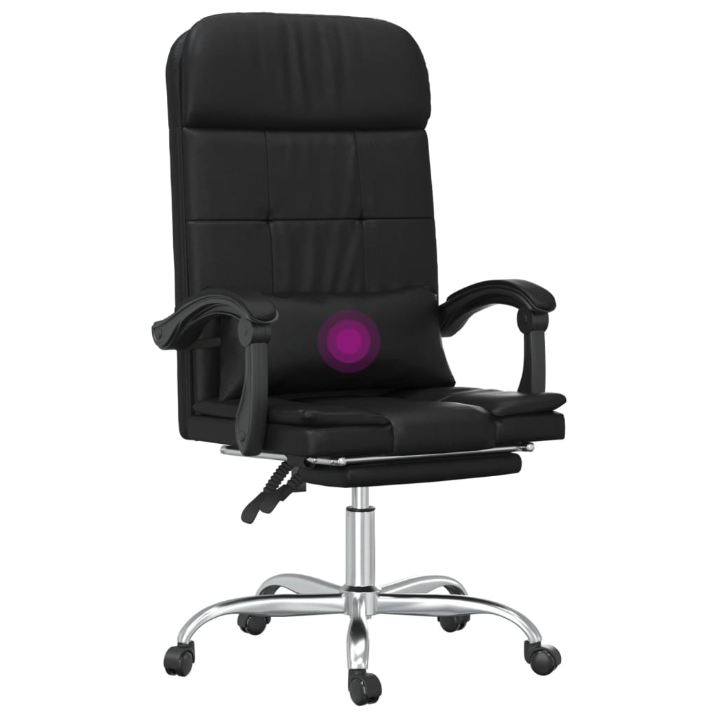 Bürostuhl mit Massagefunktion Schwarz Kunstleder - Premium Bürostühle - Just €139.10! Shop now at homesales4u