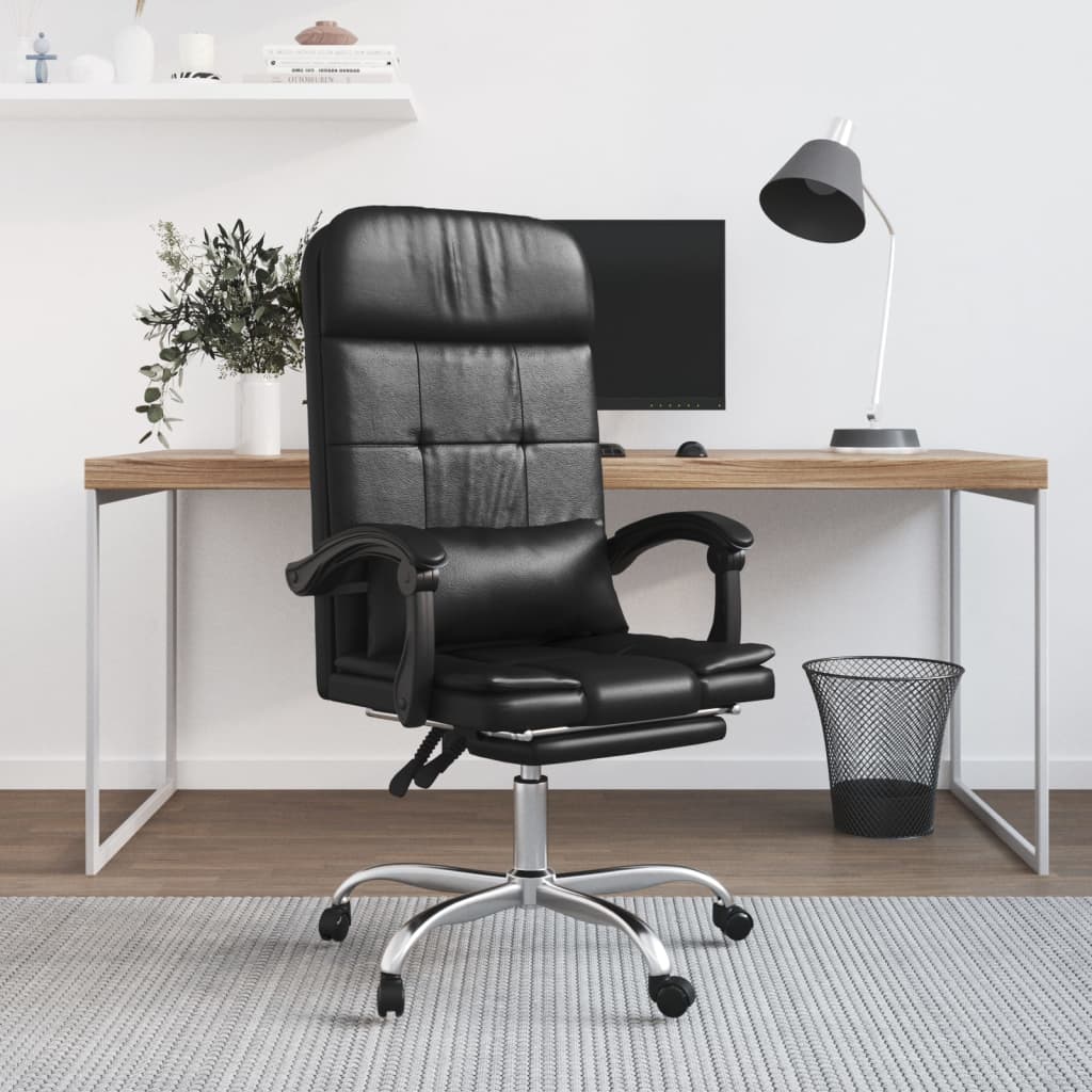 Bürostuhl mit Massagefunktion Schwarz Kunstleder - Premium Bürostühle - Just €139.10! Shop now at homesales4u