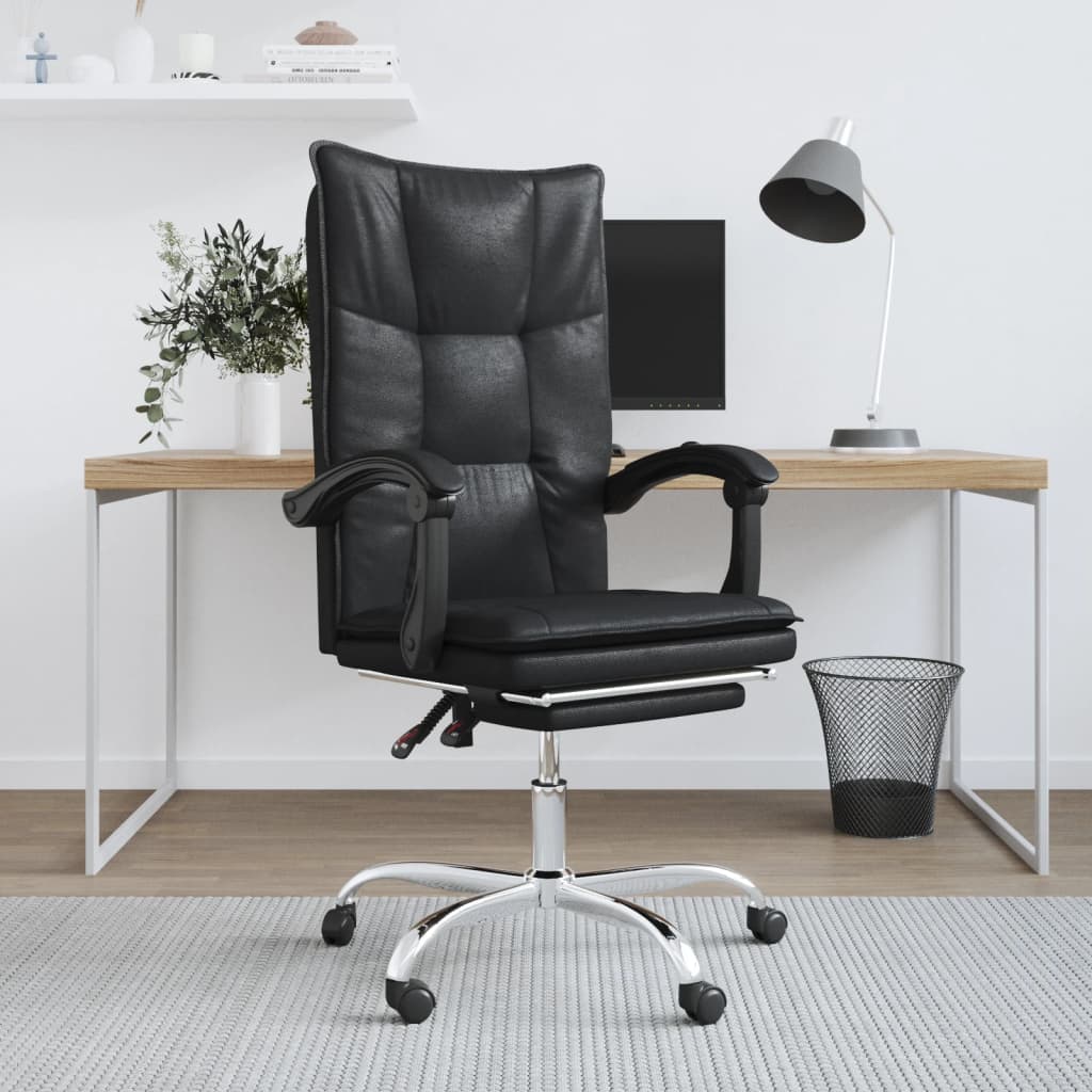 Bürostuhl mit Liegefunktion Schwarz Kunstleder - Premium Bürostühle - Just €131.10! Shop now at homesales4u