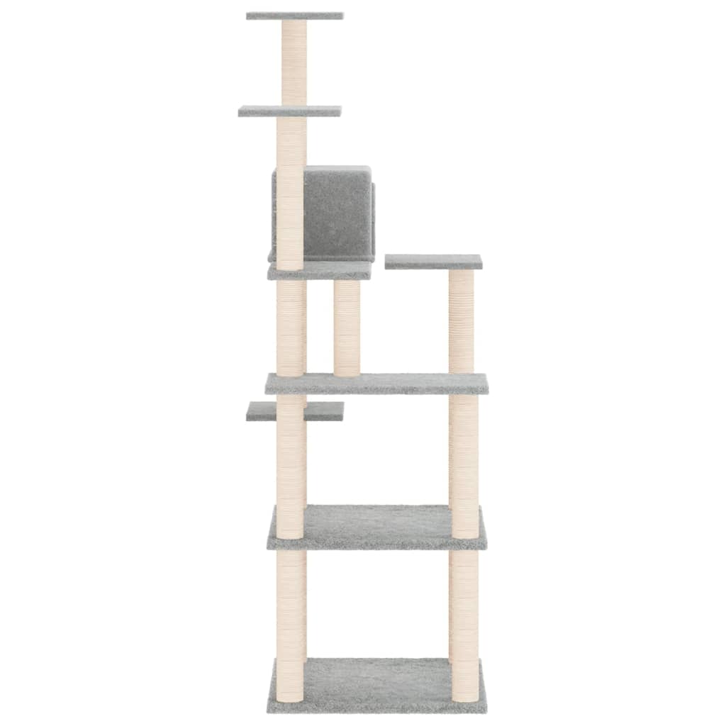 Kratzbaum mit Sisal-Kratzsäulen Hellgrau 153 cm - Premium Kratzbäume - Just €72.13! Shop now at homesales4u