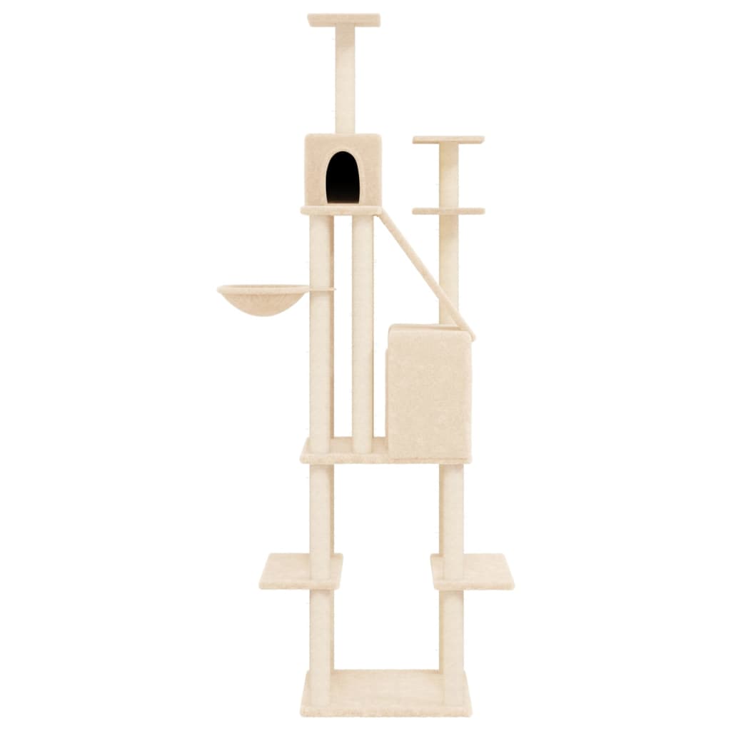 Kratzbaum mit Sisal-Kratzsäulen Creme 201 cm - Premium Kratzbäume - Just €129.04! Shop now at homesales4u