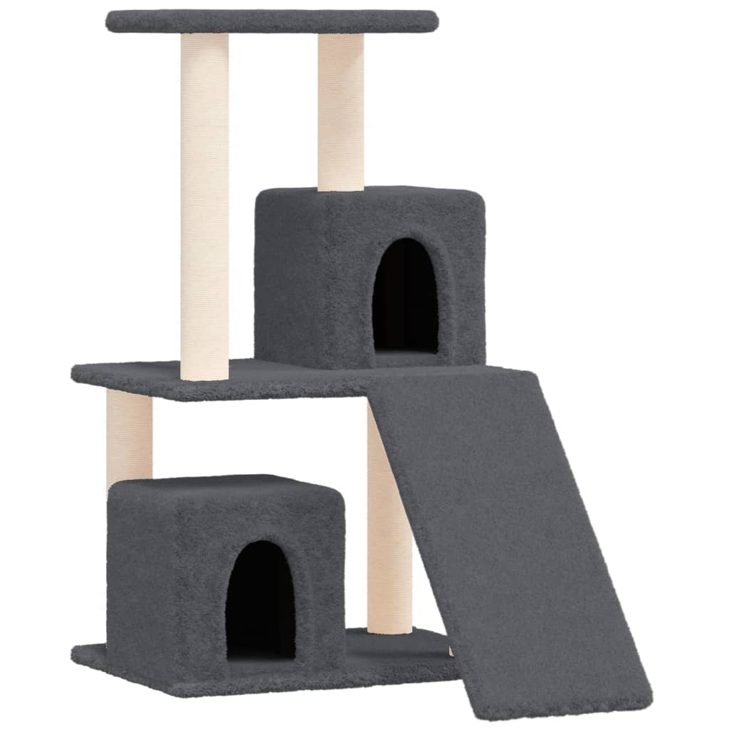 Kratzbaum mit Sisal-Kratzsäulen Dunkelgrau 82 cm - Premium Kratzbäume - Just €57.04! Shop now at homesales4u
