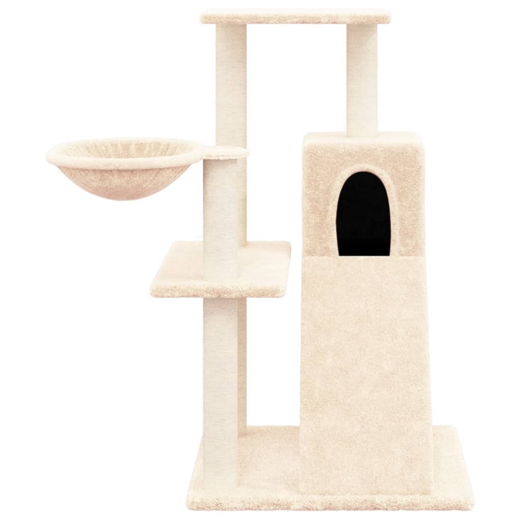 Kratzbaum mit Sisal-Kratzsäulen Creme 82 cm - Premium Kratzbäume - Just €68.34! Shop now at homesales4u