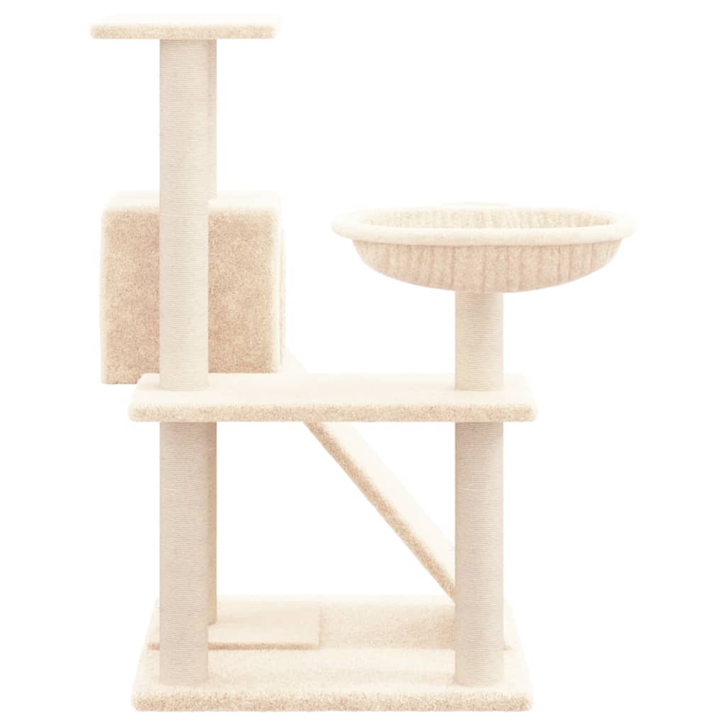 Kratzbaum mit Sisal-Kratzsäulen Creme 82 cm - Premium Kratzbäume - Just €68.34! Shop now at homesales4u