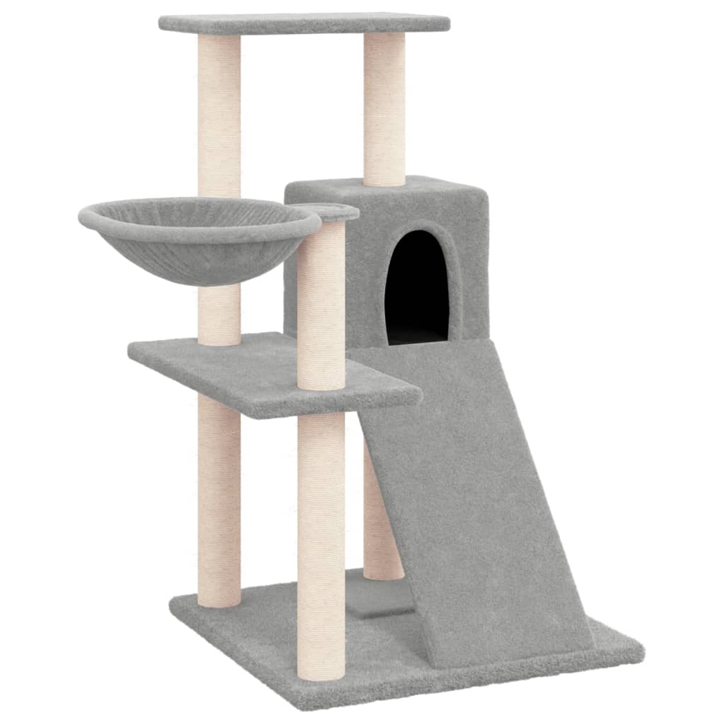 Kratzbaum mit Sisal-Kratzsäulen Hellgrau 82 cm - Premium Kratzbäume - Just €64.48! Shop now at homesales4u