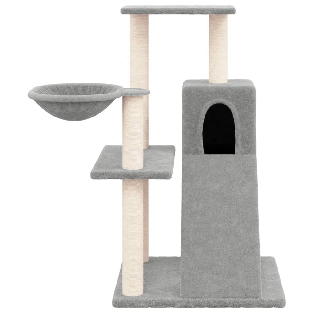 Kratzbaum mit Sisal-Kratzsäulen Hellgrau 82 cm - Premium Kratzbäume - Just €64.48! Shop now at homesales4u