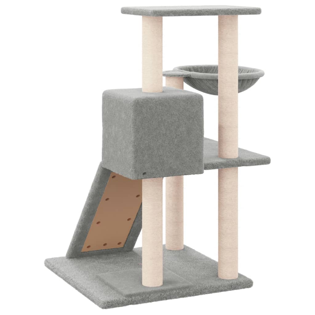 Kratzbaum mit Sisal-Kratzsäulen Hellgrau 82 cm - Premium Kratzbäume - Just €64.48! Shop now at homesales4u
