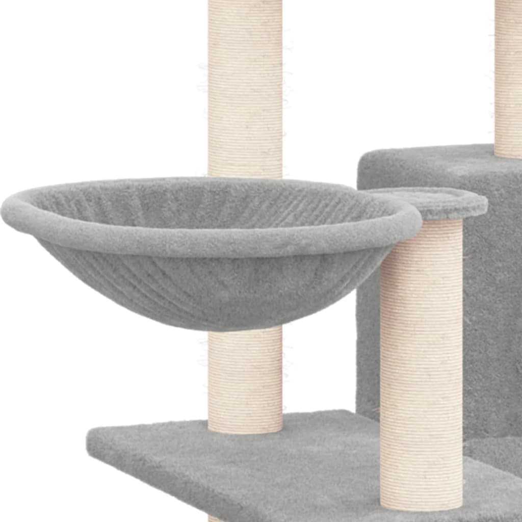 Kratzbaum mit Sisal-Kratzsäulen Hellgrau 82 cm - Premium Kratzbäume - Just €64.48! Shop now at homesales4u