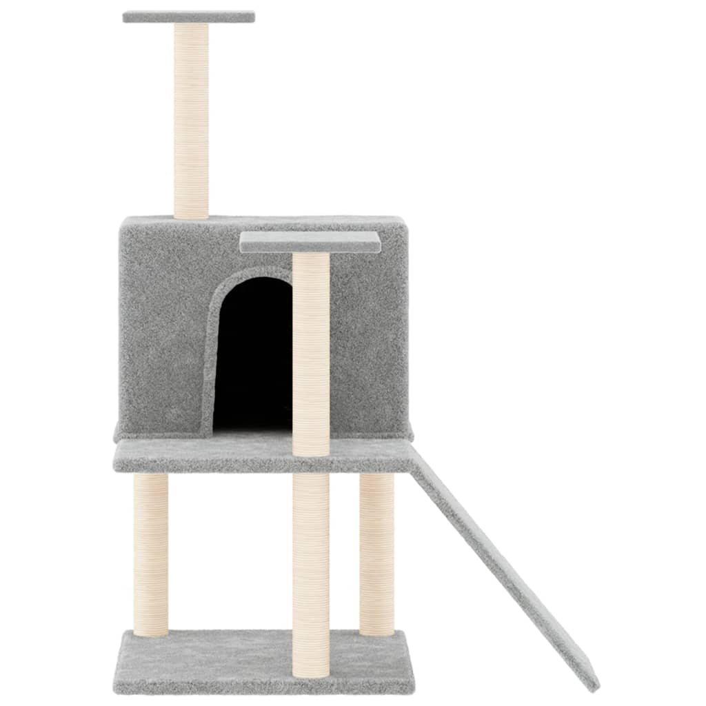 Kratzbaum mit Sisal-Kratzsäulen Hellgrau 109 cm - Premium Kratzbäume - Just €44.08! Shop now at homesales4u