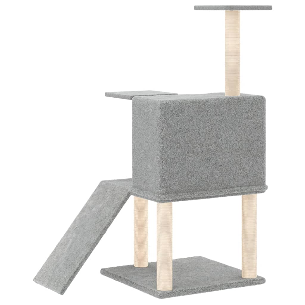 Kratzbaum mit Sisal-Kratzsäulen Hellgrau 109 cm - Premium Kratzbäume - Just €44.08! Shop now at homesales4u